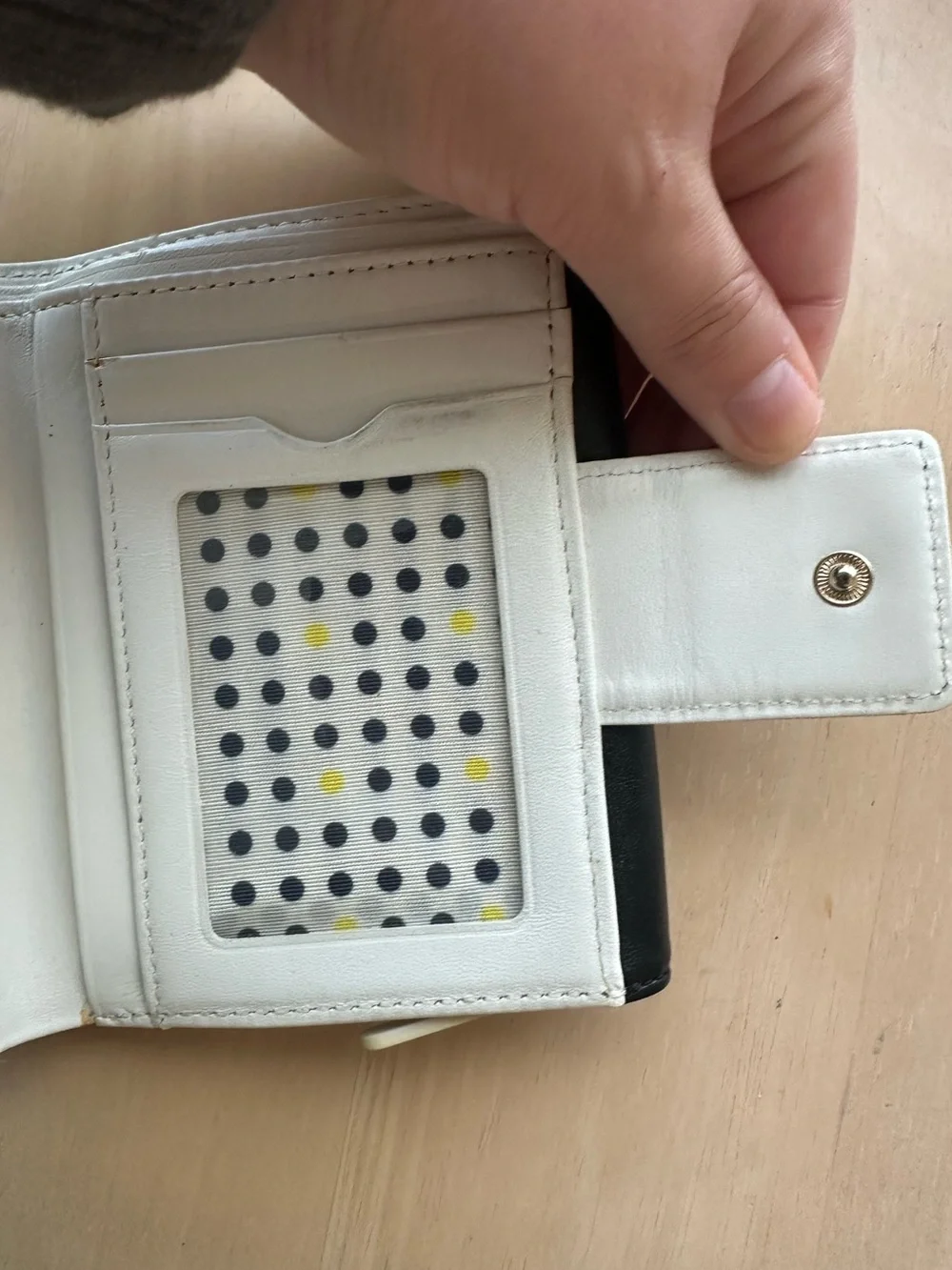Kate Spade Tri-Fold Pebble Leather Turnlock Small Wallet